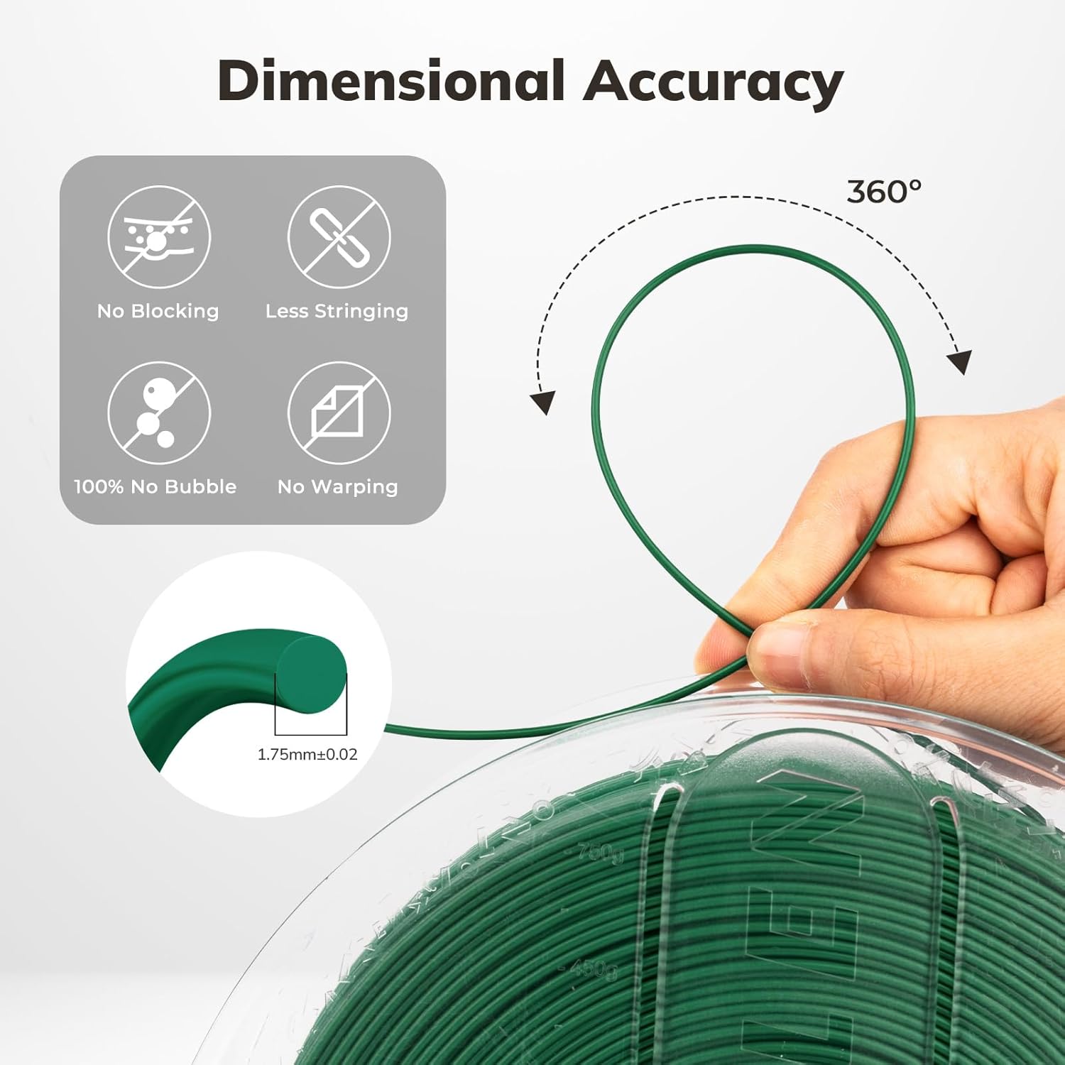 PLA+ High Speed 1.75mm, 1KG/2.2LB