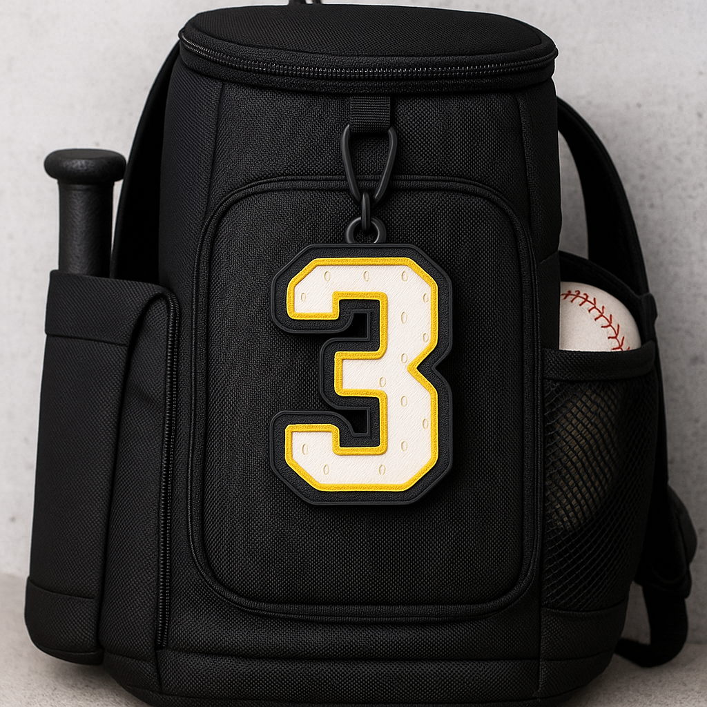 Jersey Number Bag Tag