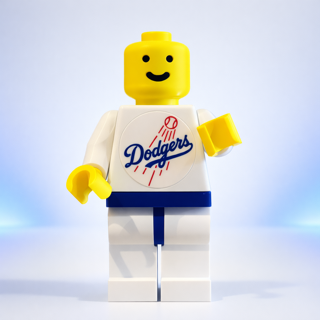 8" Block Brickman – Dodgers Edition