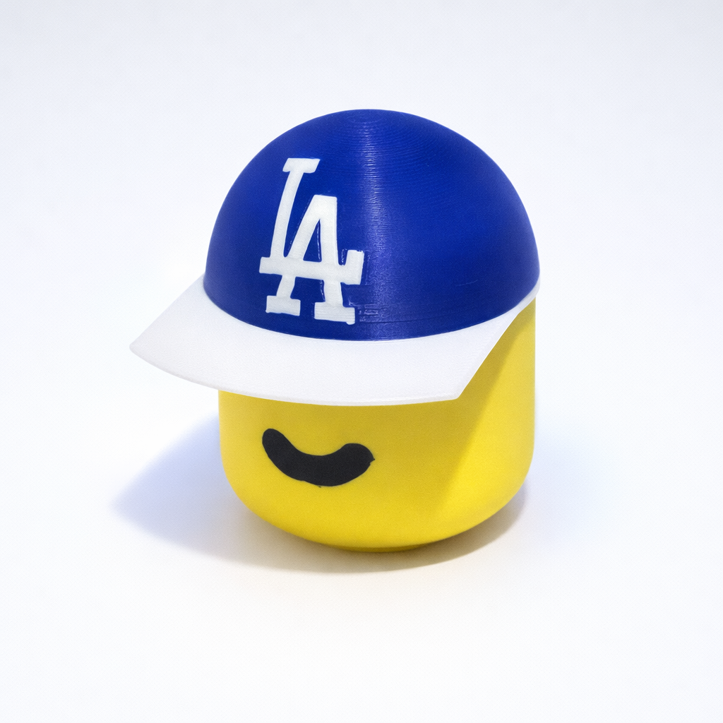 8" Block Figure – Dodgers Edition Baseball Hat
