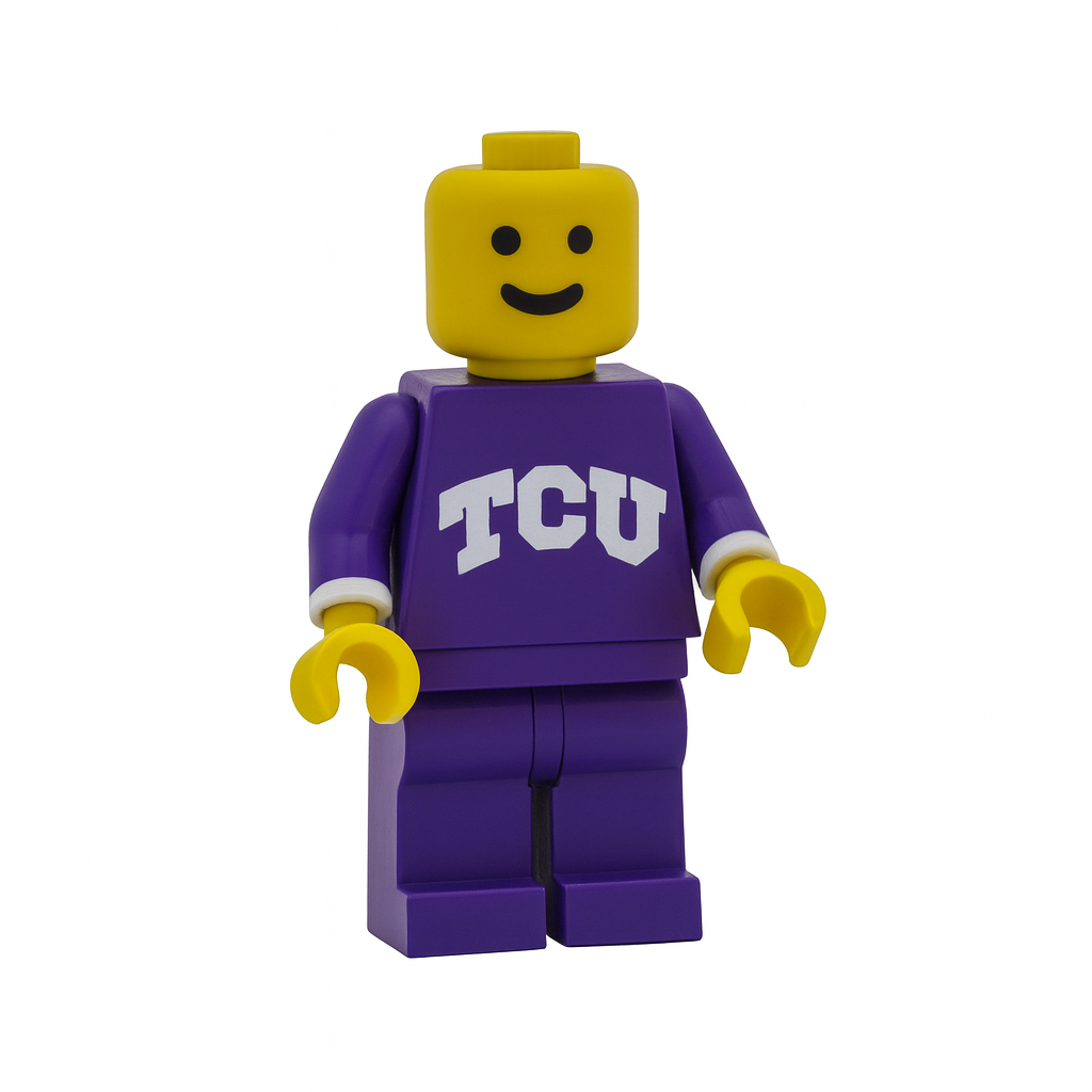 8" Block Brickman – TCU Edition