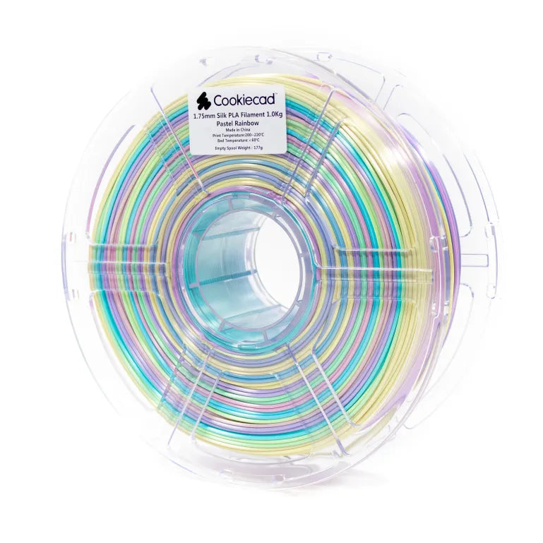 SILK Pastel Rainbow PLA Filament 1.75mm, 1kg