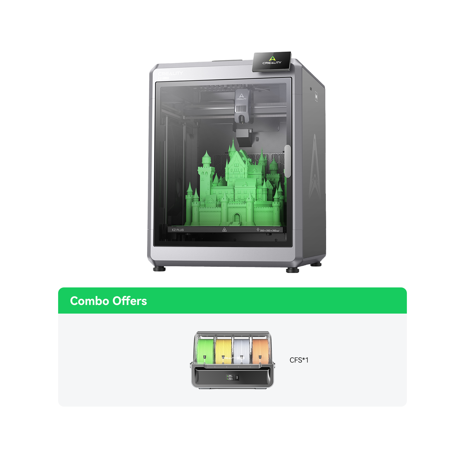 K2 Plus Combo 3D Printer